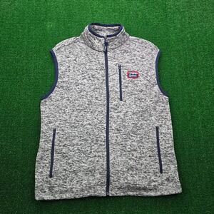 St Louis Cardinals Fleece Vest Mens XL/Large Gray‎ Full Zip MLB Baseball Sports